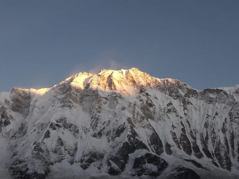 Cime innevate in Nepal